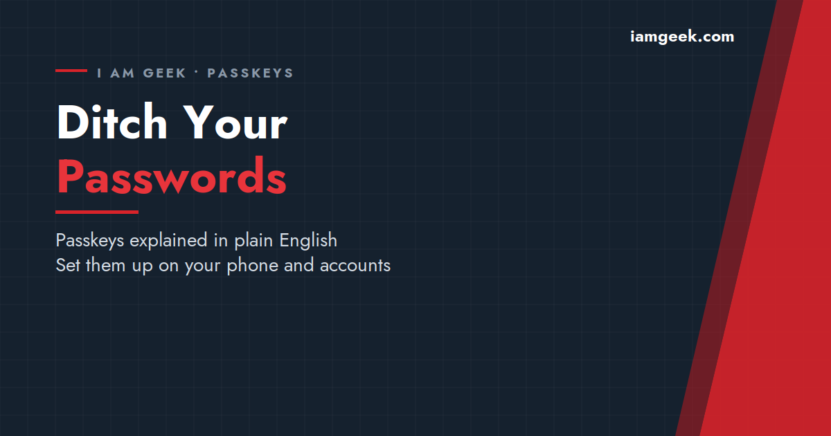 What are passkeys: signing in with a phone fingerprint instead of a password